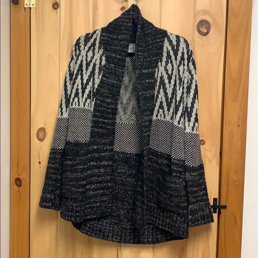 Lucky Brand Chunky Wool Blend Cardigan Sweater